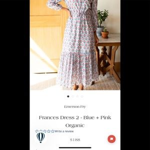 NWOT Emerson Fry India Collection Dress